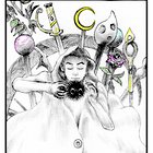 Some pages from my zines( "30 year old wizard", "Grim reaper apprentice", "Scifi human slaughterhouse")